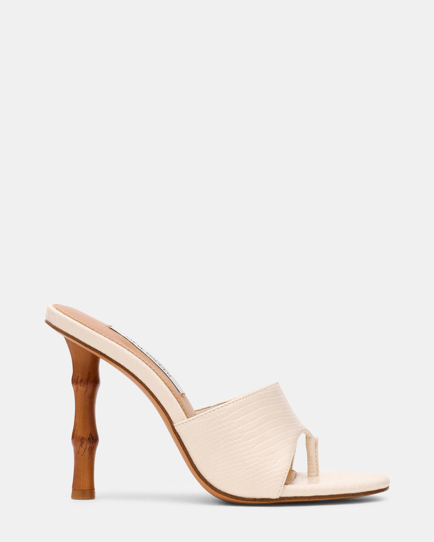 BRIATA Bone Thong Bamboo Women's Heel | Steve Madden