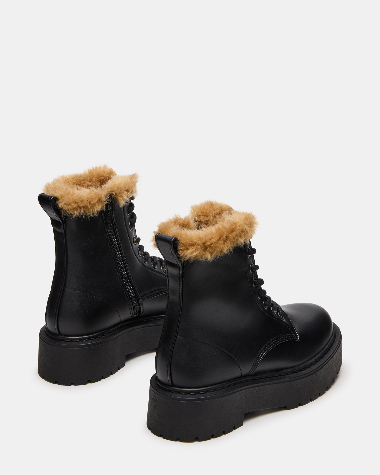 BUFFY FAUX FUR BLACK - view 5
