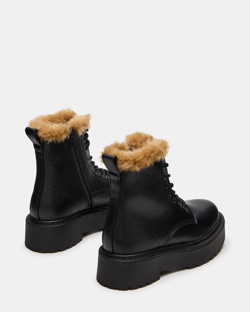 BUFFY FAUX FUR BLACK - view 5