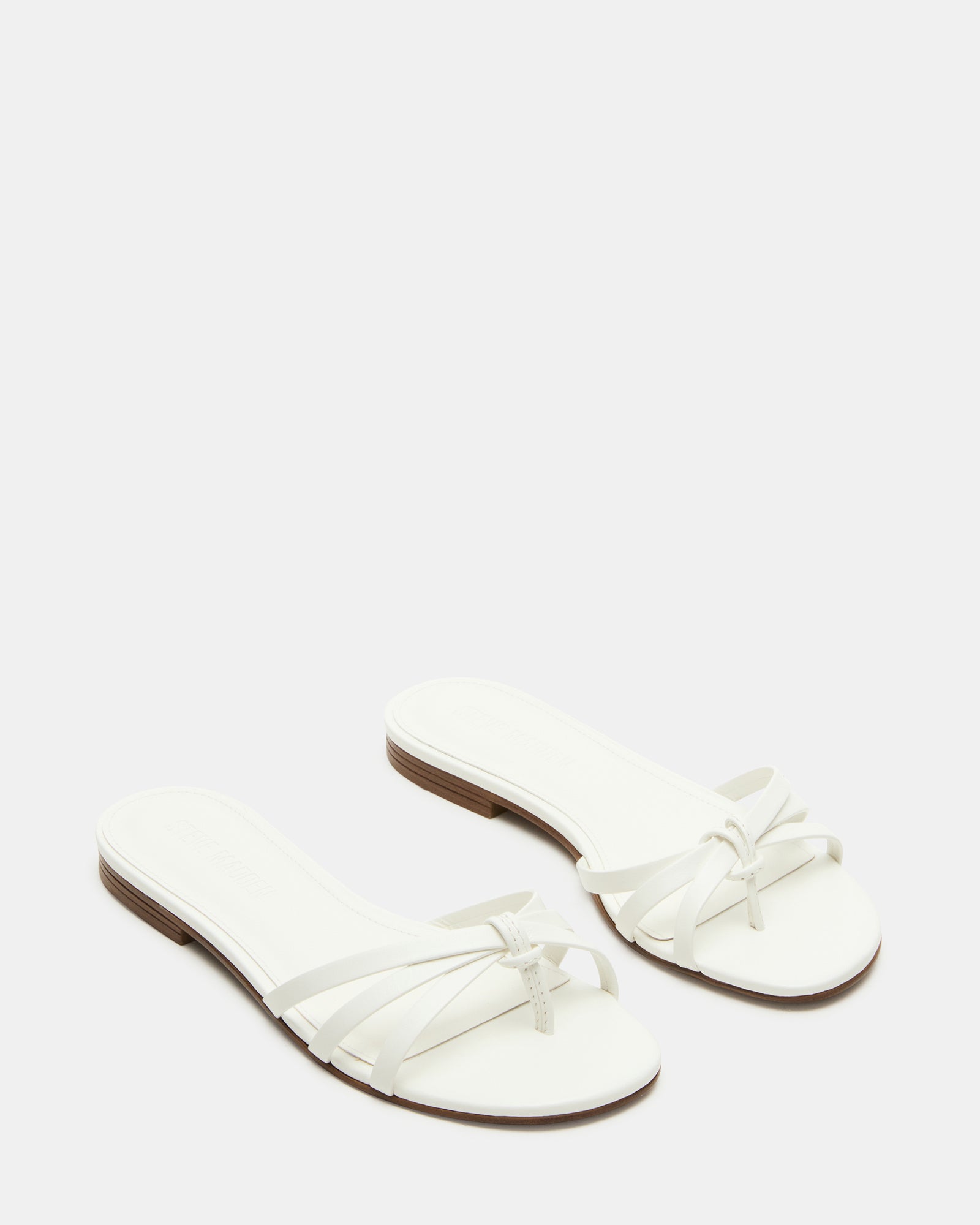Steve Madden Women's Calissi Thong Sandals - White - Size 6 - Leather Steve Madden Women's Calissi Thong Sandals - White - Size 6 - Leather
