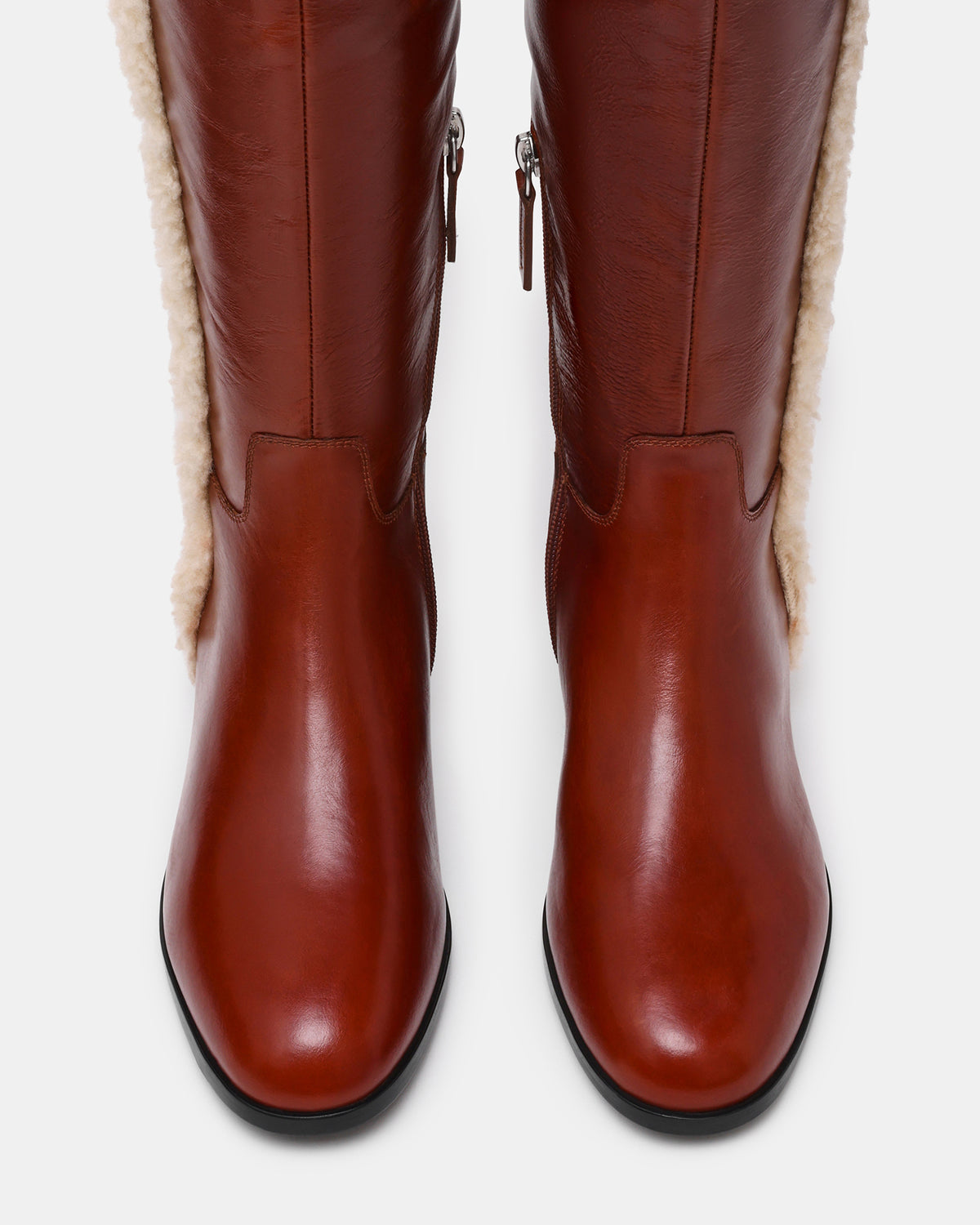 CANTER FAUX FUR COGNAC LEATHER - view 4