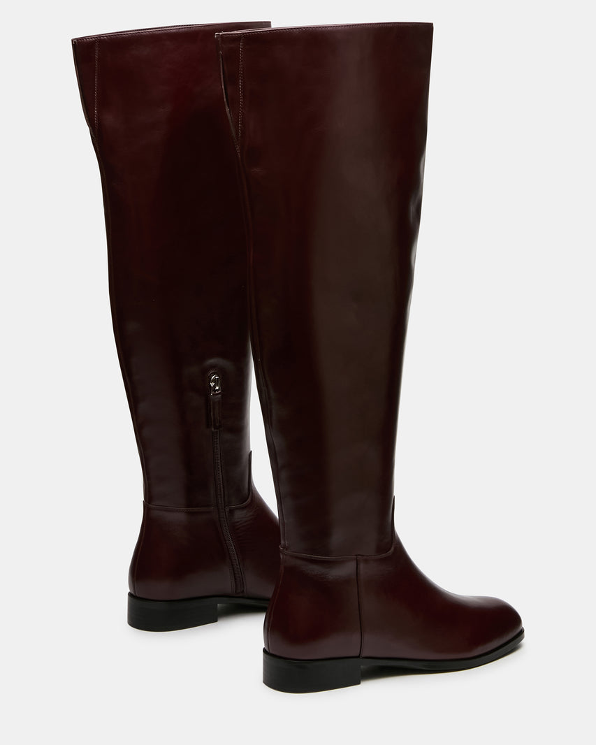 CANTER DARK CHERRY LEATHER WIDE CALF - view 5