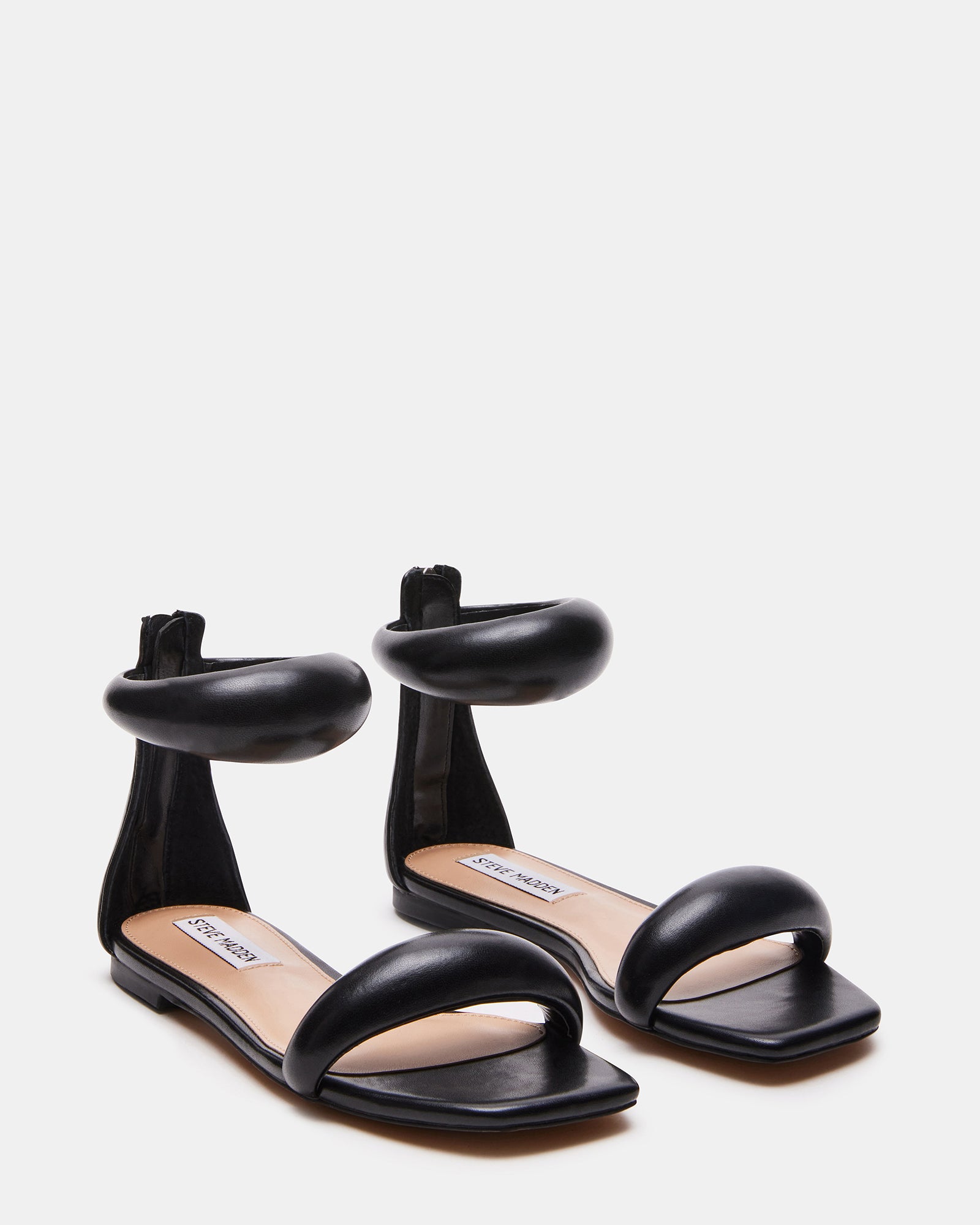 CAPELLA Black Square Toe Sandal | Women's Sandals – Steve Madden