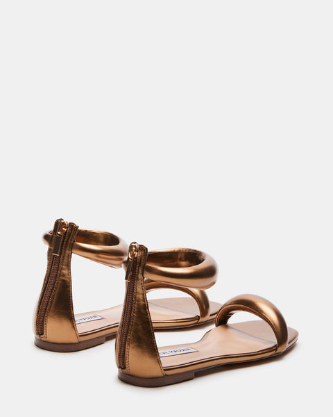 CAPELLA Bronze Square Toe Sandal | Women's Sandals – Steve Madden