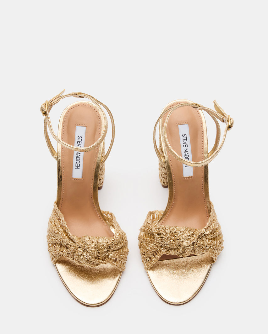 CHEYLA WOVEN GOLD RAFFIA - view 4