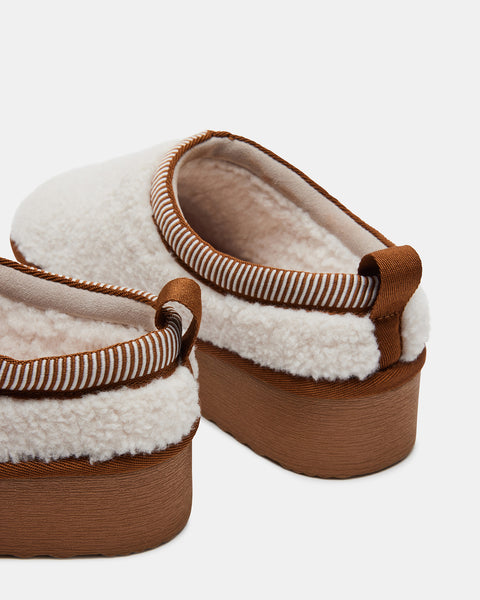 CODIE FAUX SHEARLING NATURAL