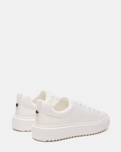COLTER White Low-Top Lace-Up Sneaker | Women's Sneakers – Steve Madden