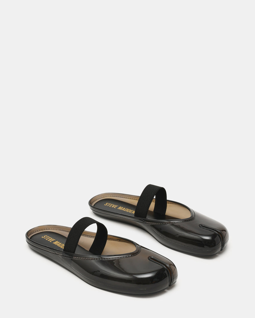 COVA Black Tabi Split-Toe Slip-On Mule Women's Flat | Steve Madden