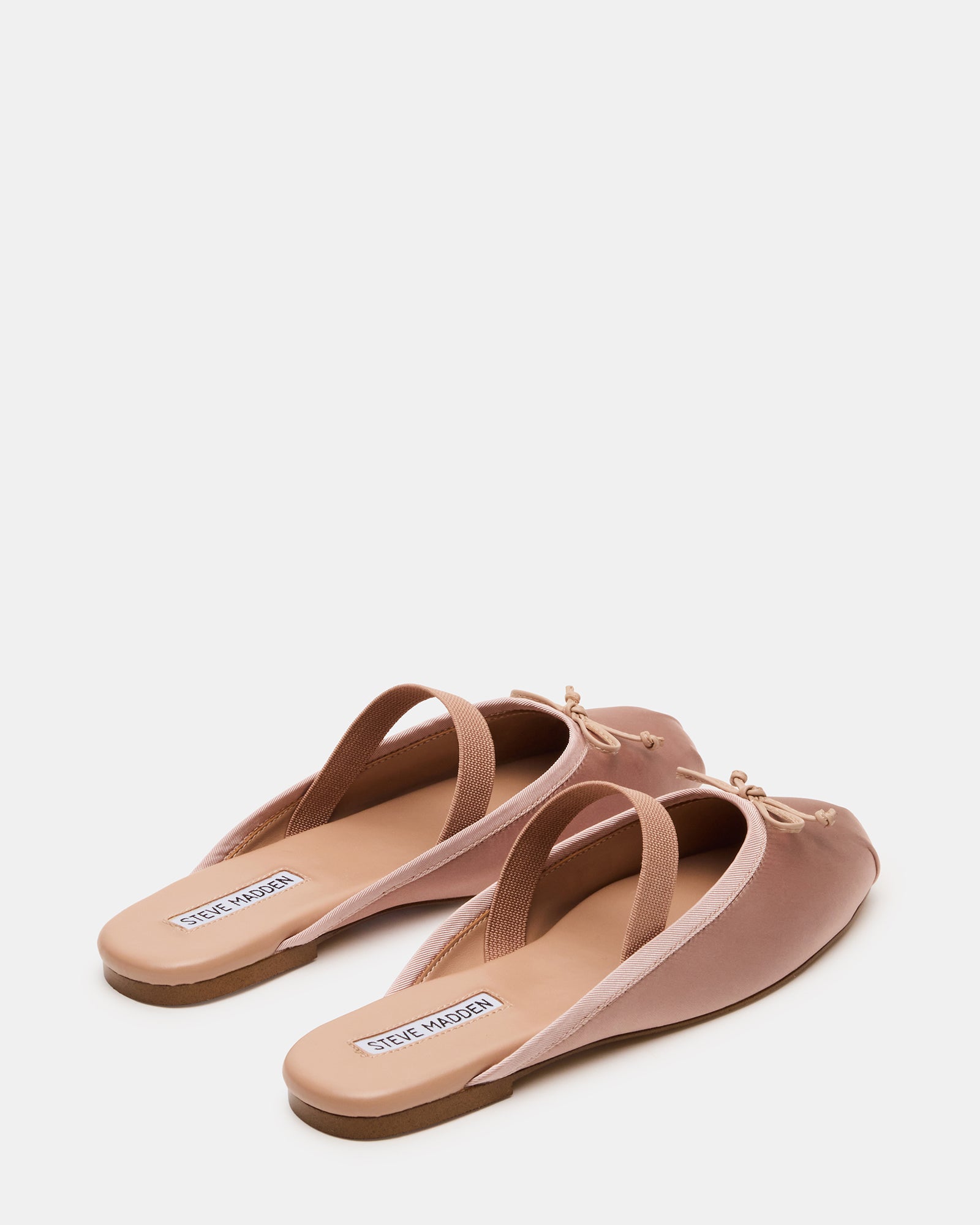 CUTESY Blush Satin Slip-On Ballet Mule Women's Flat – Steve Madden