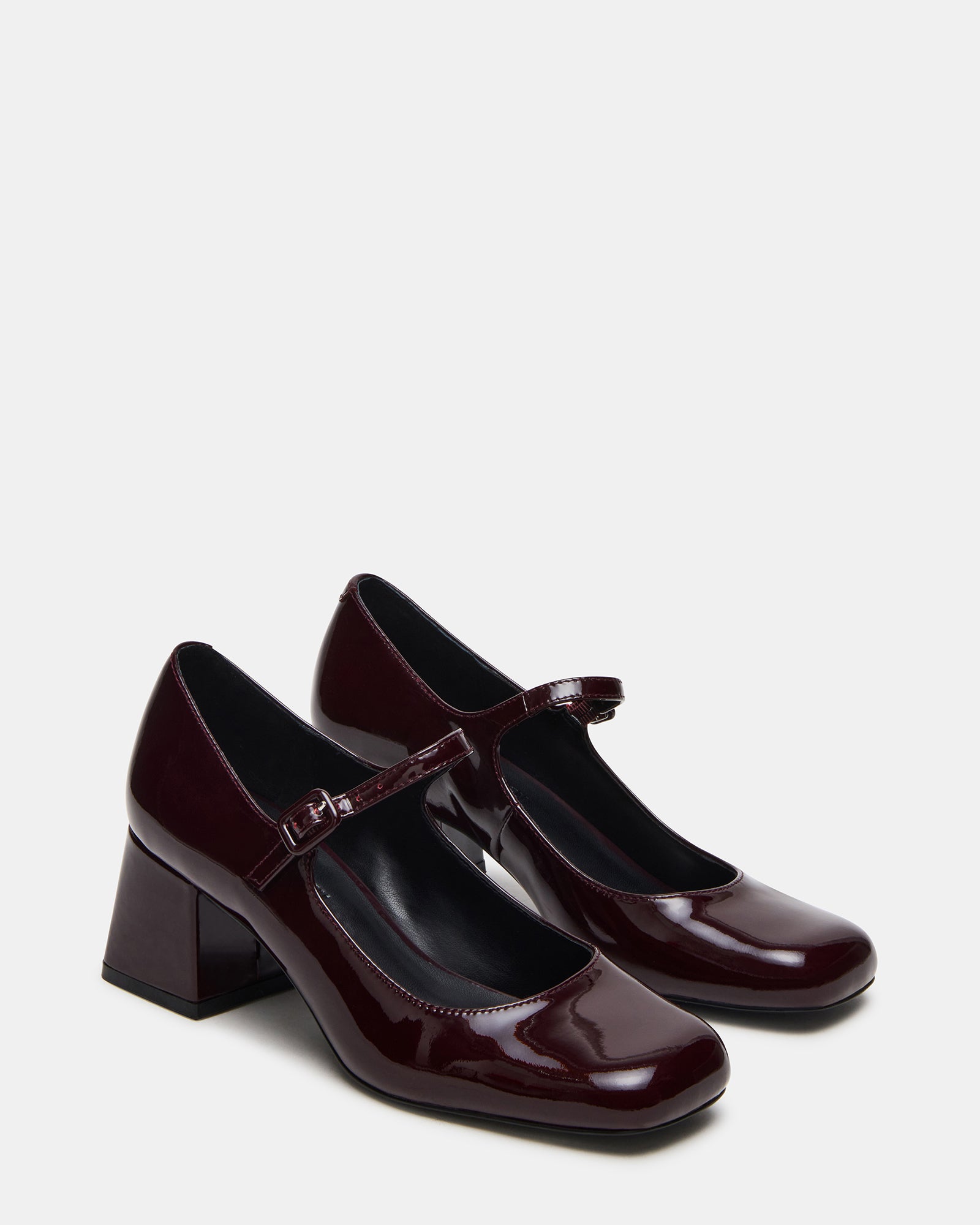 Steve Madden Women's Darcey Wine Block Heel Loafers - Size 11 - Leather Steve Madden Women's Darcey Wine Block Heel Loafers - Size 11 - Leather