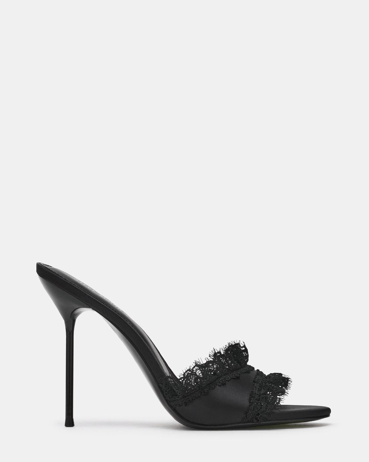 DAVINA BLACK SATIN LACE