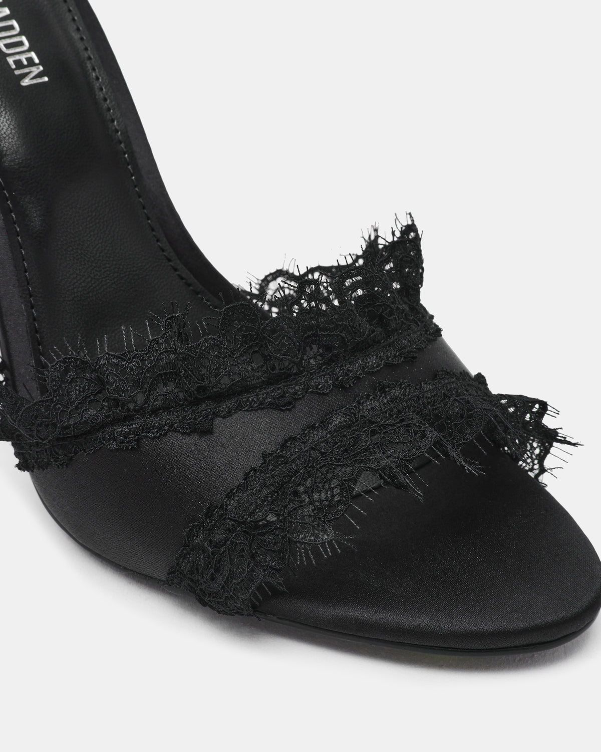 DAVINA BLACK SATIN LACE - view 4
