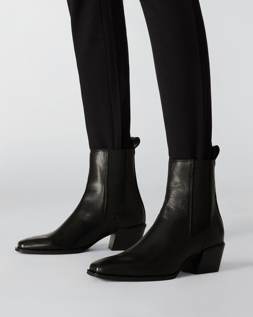 DAXEN BLACK LEATHER - view 2