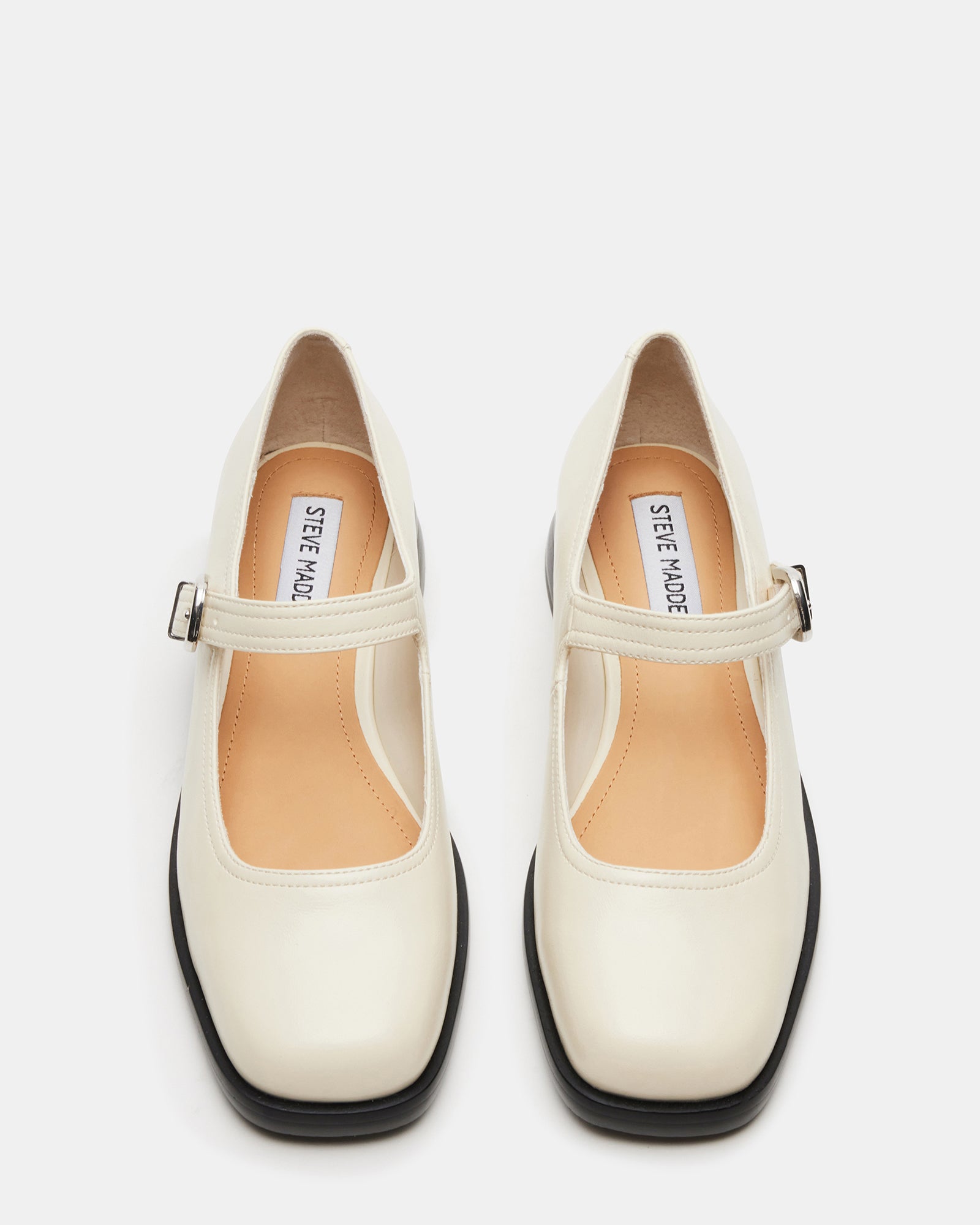 DELANCY Bone Leather Women's Mary Jane Flats – Steve Madden