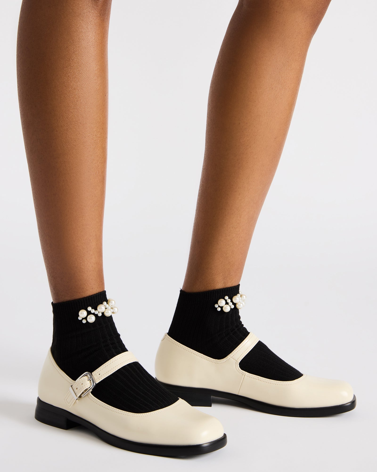 DELANCY Bone Leather Women's Mary Jane Flats – Steve Madden