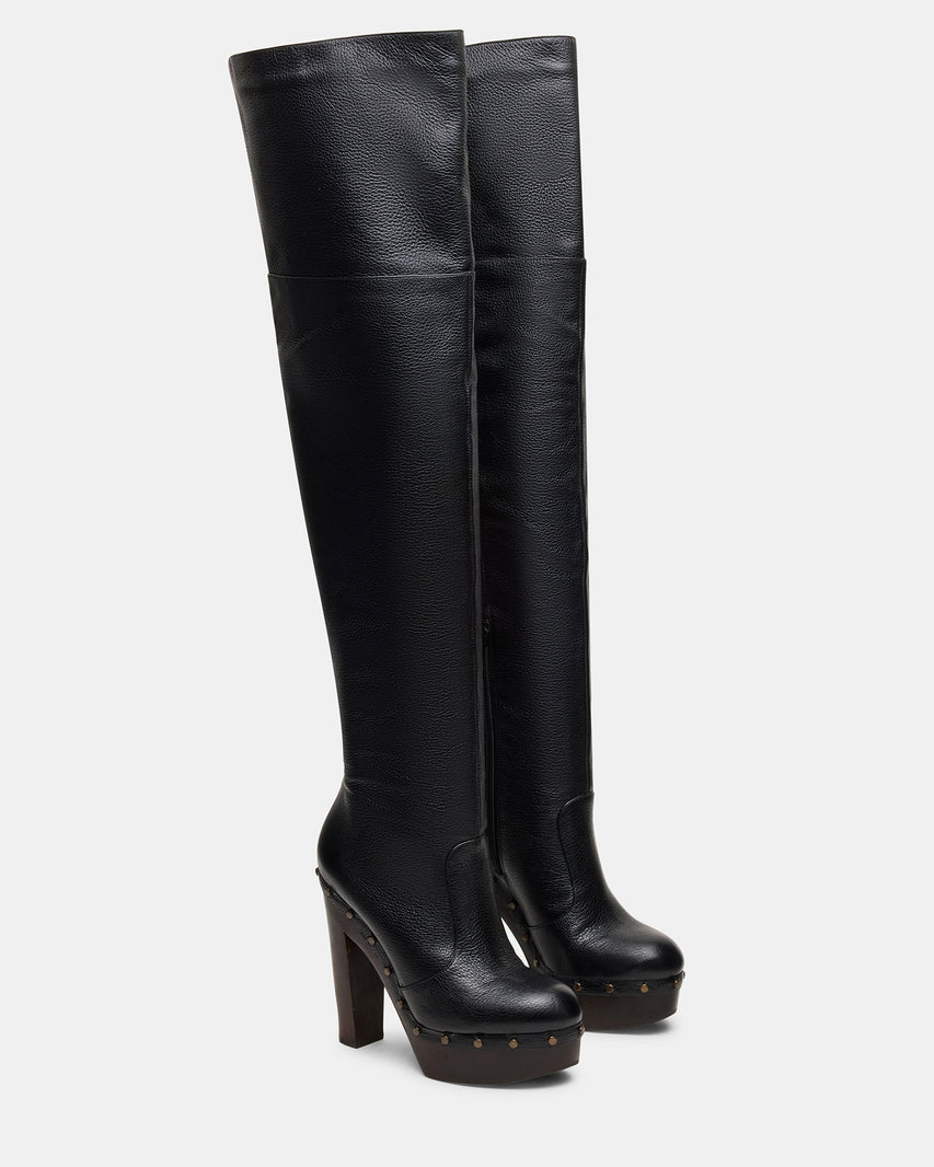 DELMIRA BLACK LEATHER - view 2