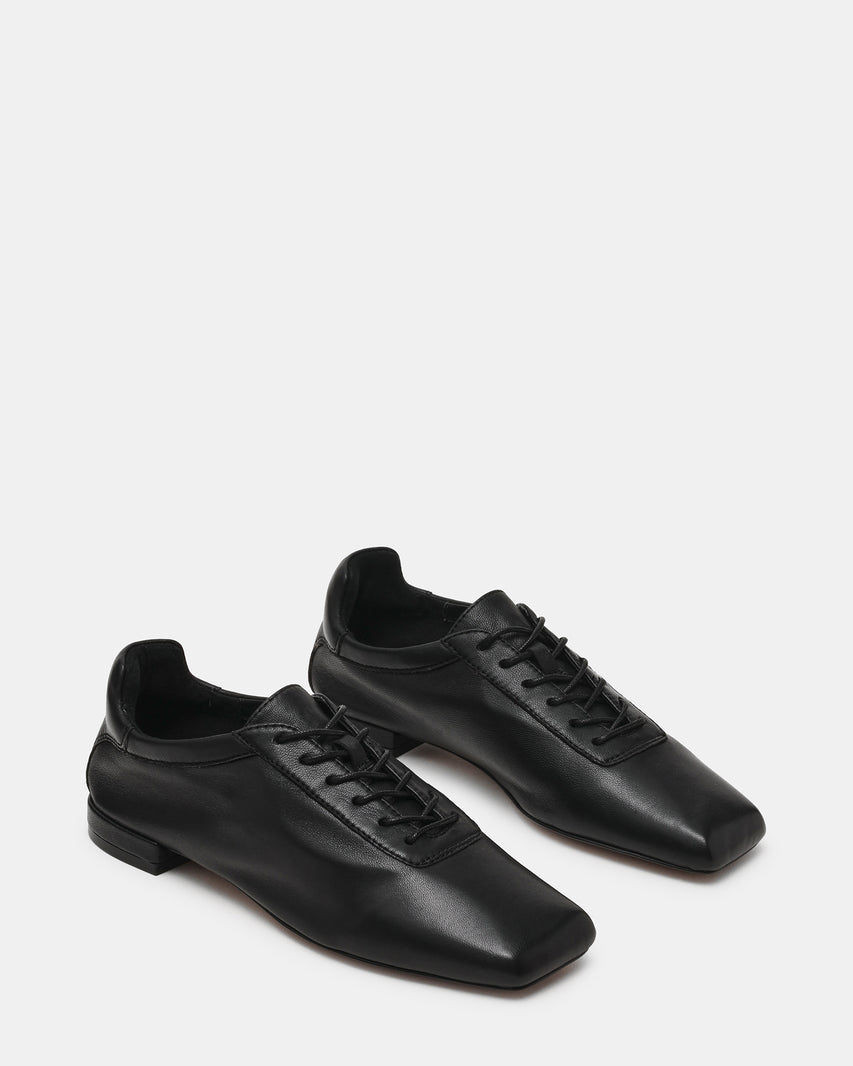 DELPHY LACE-UP BLACK LEATHER - view 2