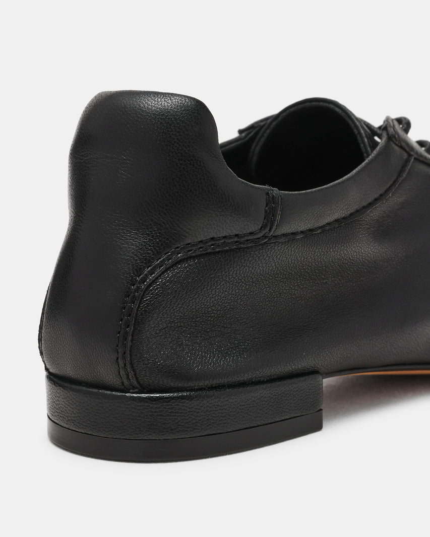 DELPHY LACE-UP BLACK LEATHER - view 3