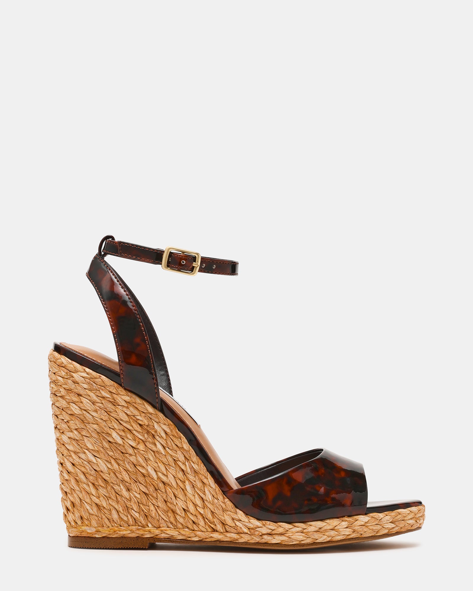 DEVIN Tortoise Espadrille Wedge Women's Sandal | Steve Madden