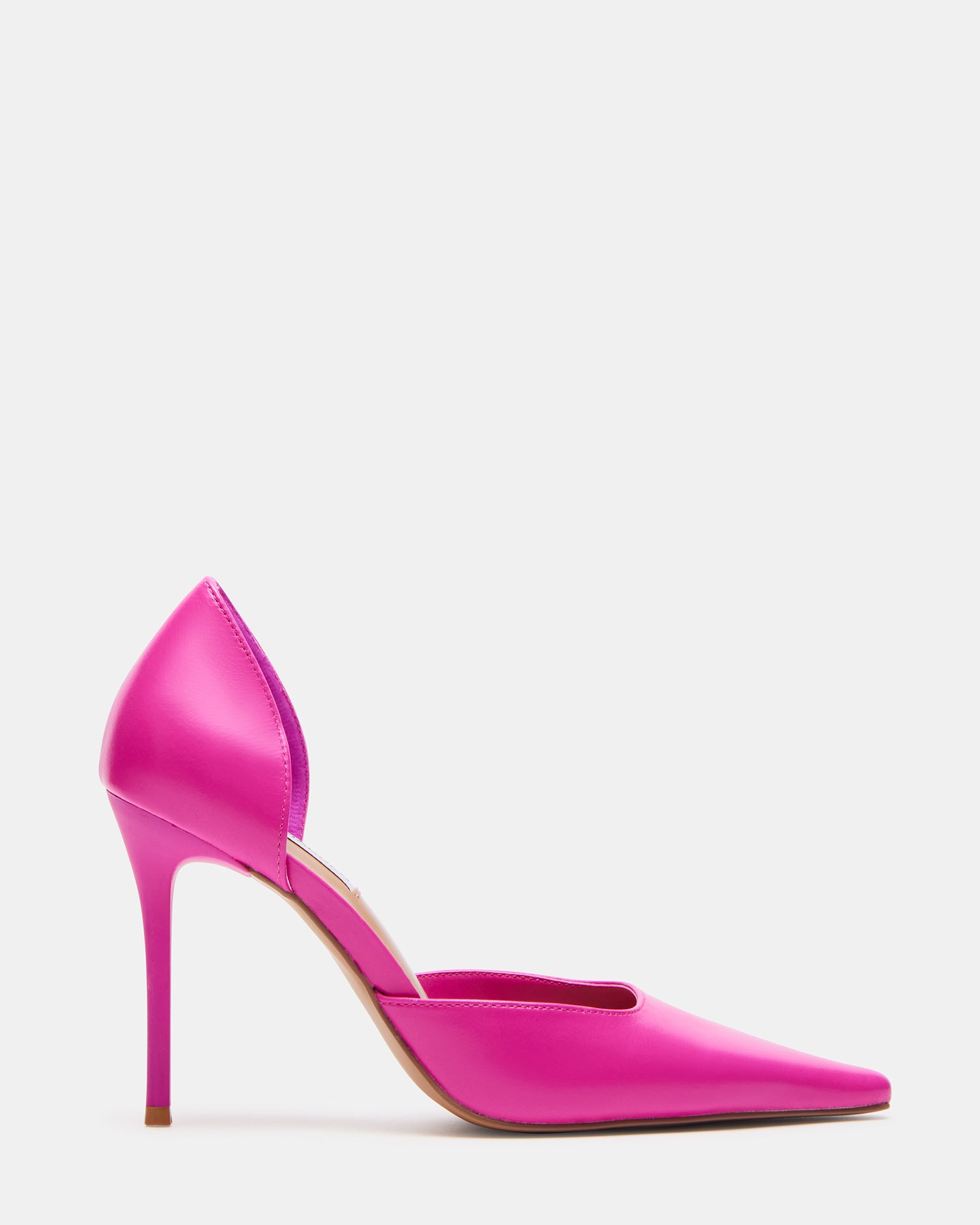 DEVON Pink Leather Pointed Toe Pump | Women's Heels – Steve Madden