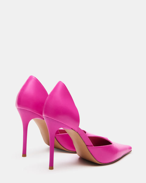 DEVON Pink Leather Pointed Toe Pump | Women's Heels – Steve Madden