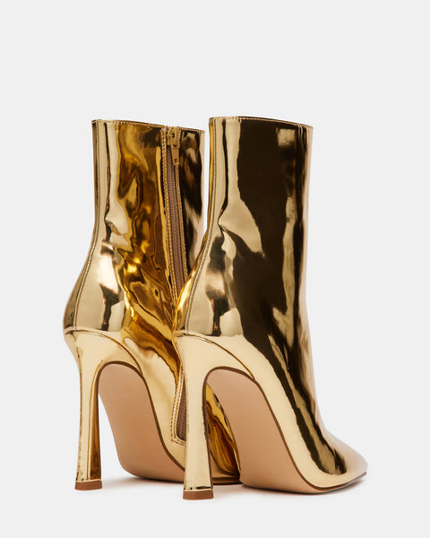DILARA Gold Pointed Toe Ankle Bootie | Women's Booties – Steve Madden