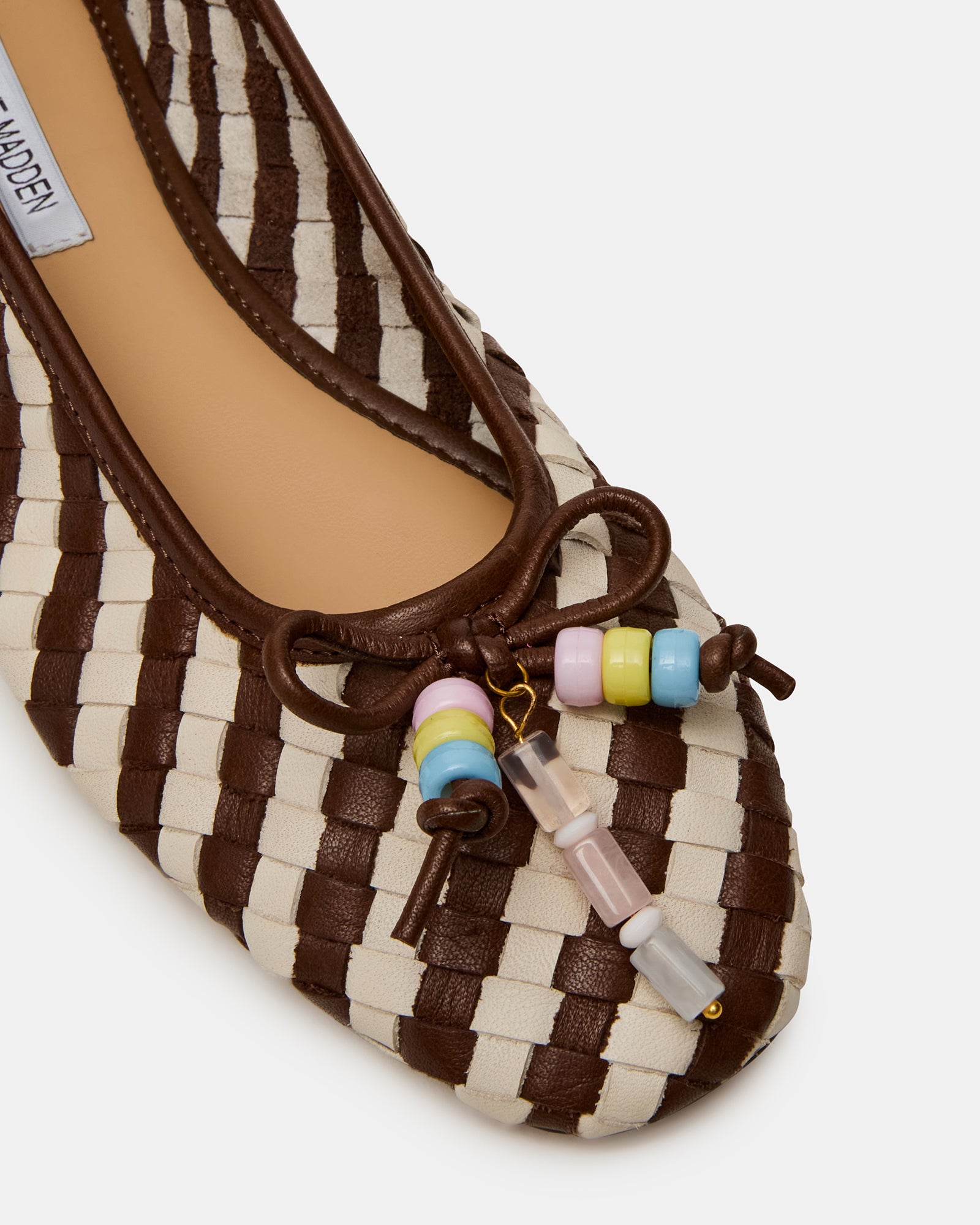 DIVY WHITE/BROWN LEATHER