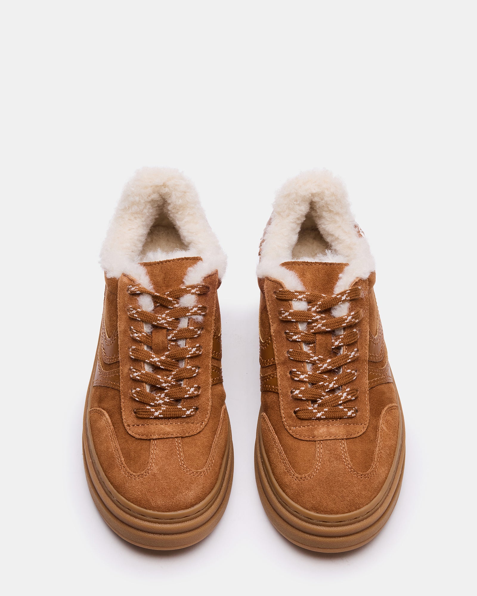 DODGE FAUX FUR CHESTNUT SUEDE
