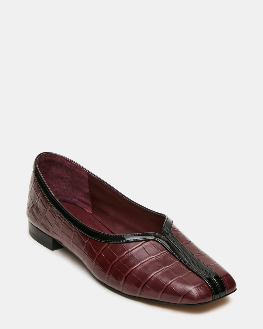 DORELIA BURGUNDY CROCODILE LEATHER - view 2