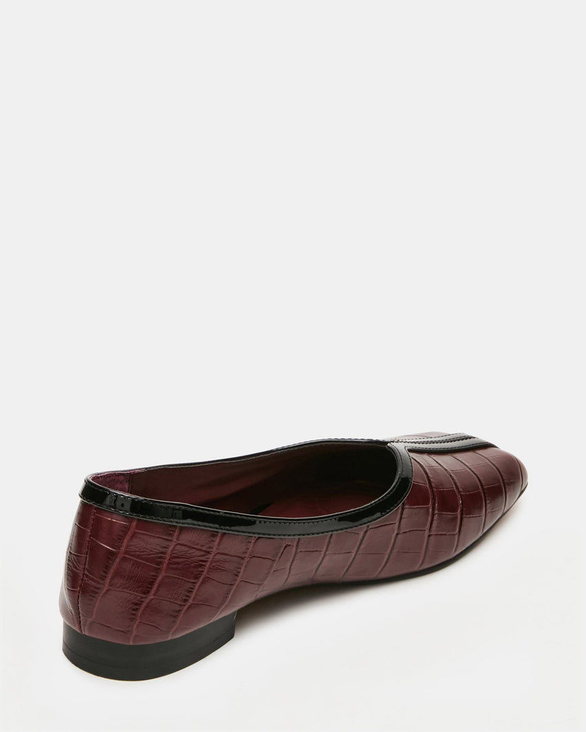 DORELIA BURGUNDY CROCODILE LEATHER - view 5