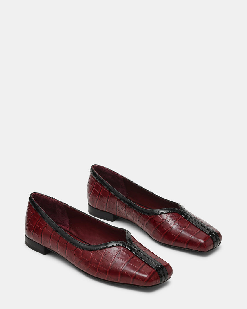 DORELIA BURGUNDY CROCODILE LEATHER - view 2