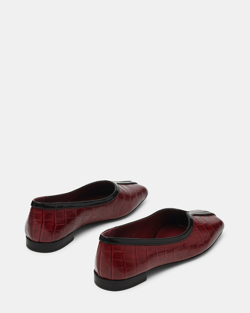 DORELIA BURGUNDY CROCODILE LEATHER - view 5