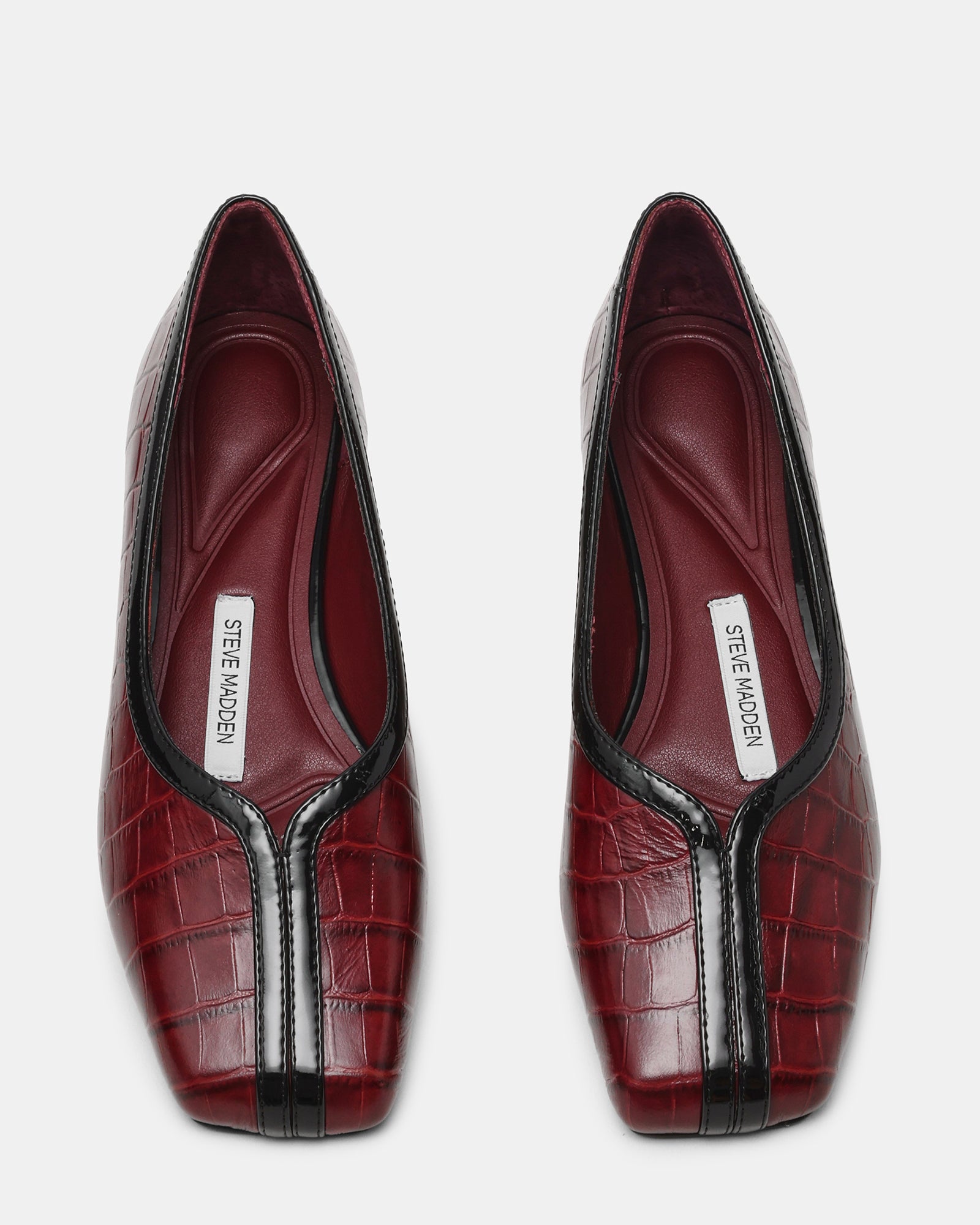 DORELIA BURGUNDY CROCODILE LEATHER - view 4