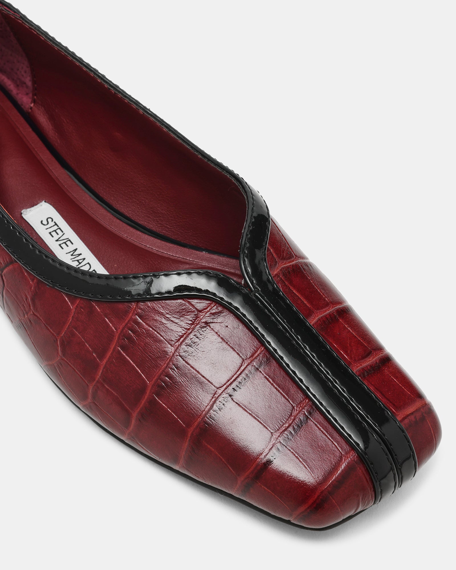 DORELIA BURGUNDY CROCODILE LEATHER - view 3