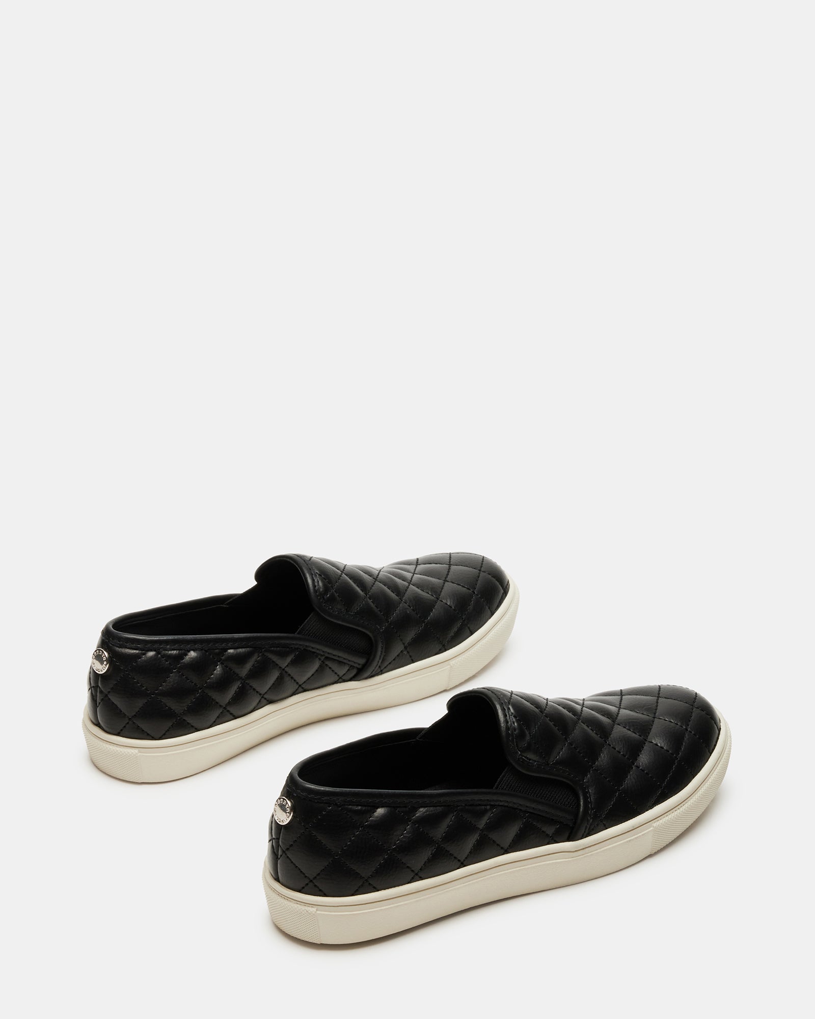 ECENTRCQ Black Leather Women's Slip On Sneakers â Steve Madden