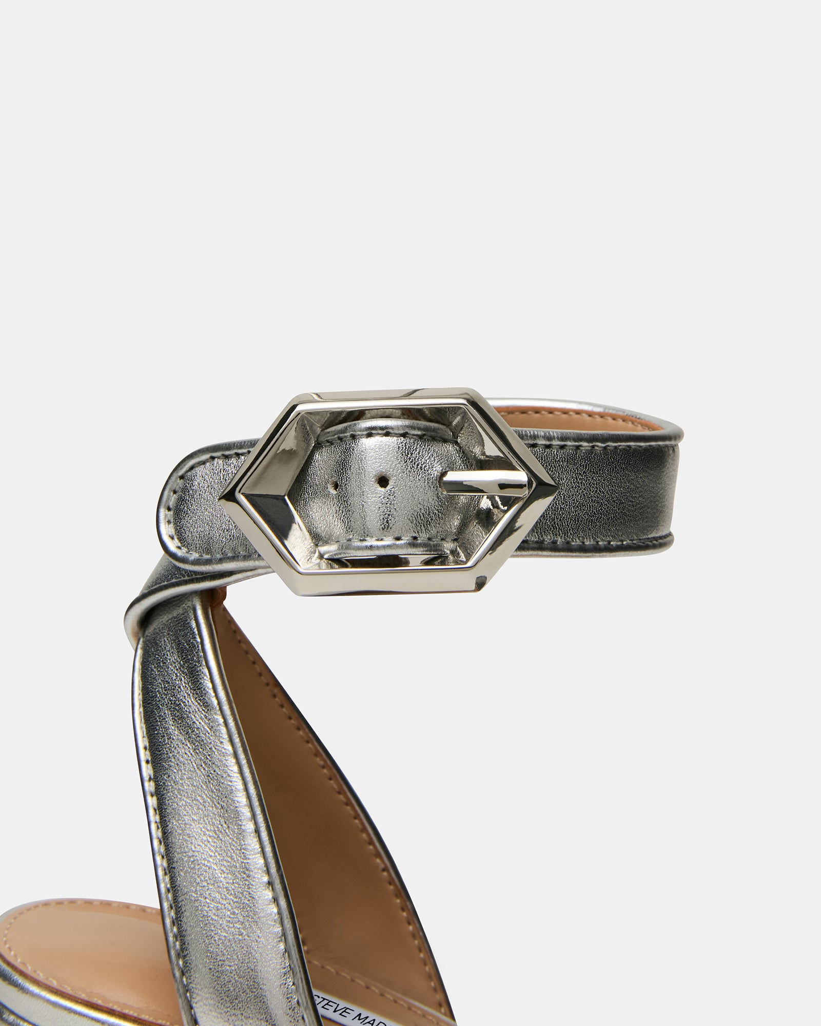 steve madden partay puff metallic ankle strap dress sandals Steve Madden Partay Ankle Strap Sandal in Pnk Metal
