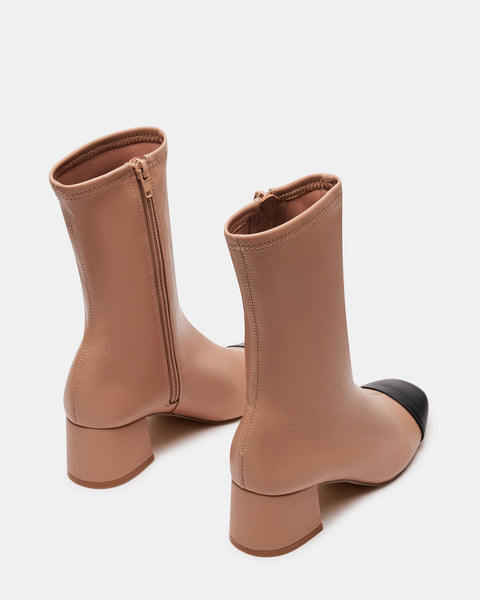 ELISHA Tan Multi Ankle Bootie | Women's Booties â Steve Madden