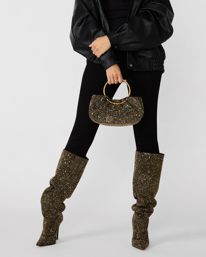 ELONA BLACK/GOLD RHINESTONES - view 2