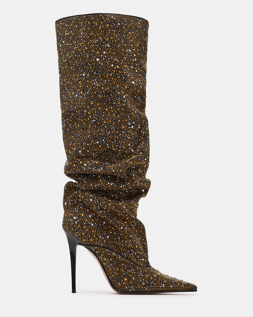 ELONA BLACK/GOLD RHINESTONES