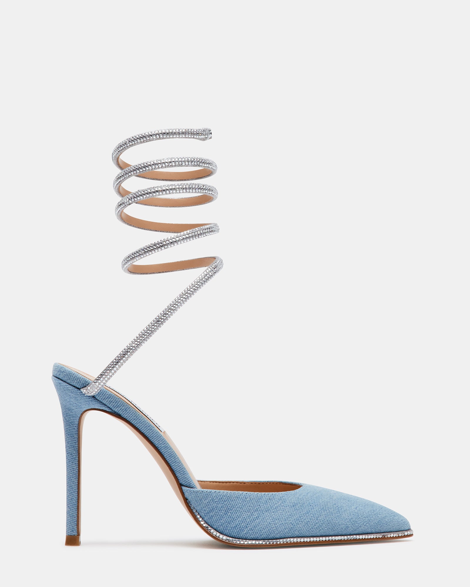 EMERSON Denim Fabric Stiletto Heel | Women's Heels – Steve Madden