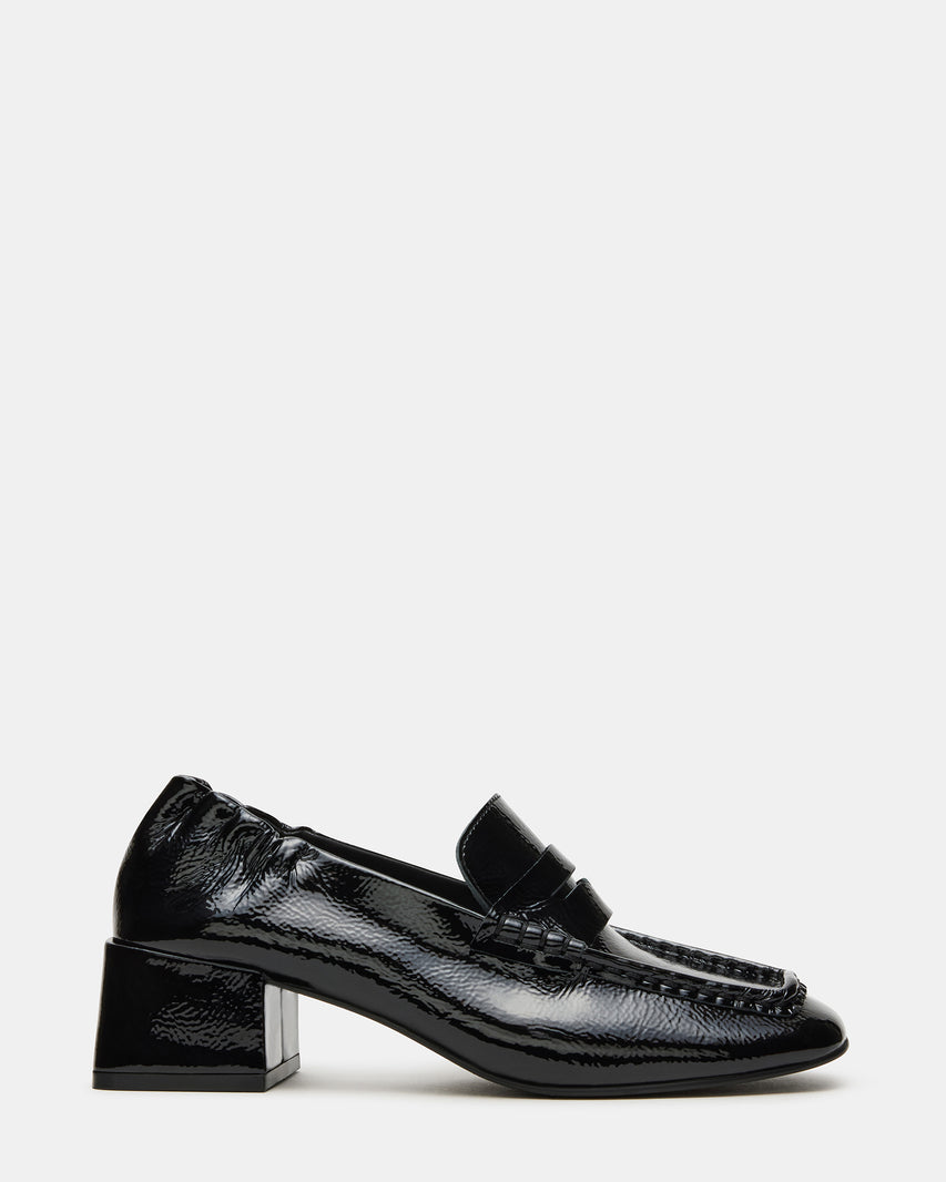 Steve Madden ESTEE BLACK CRINKLE PATENT