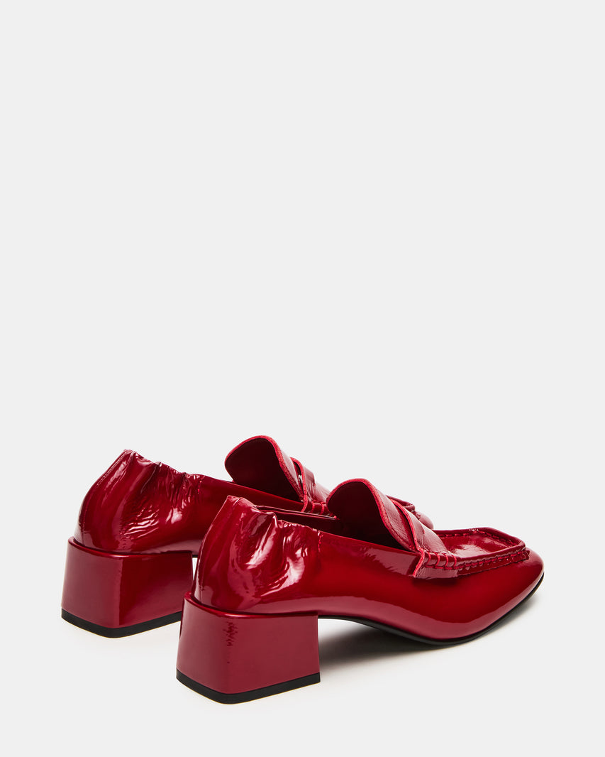 ESTEE RED CRINKLE PATENT