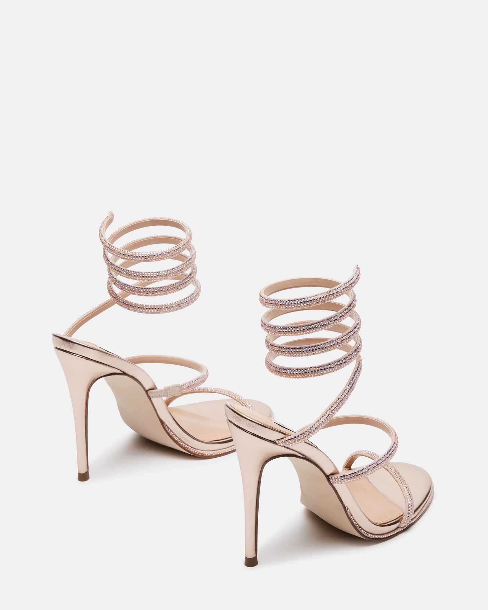 EXOTICA Blush Strappy Rhinestone Heel Women's Heels Steve Madden