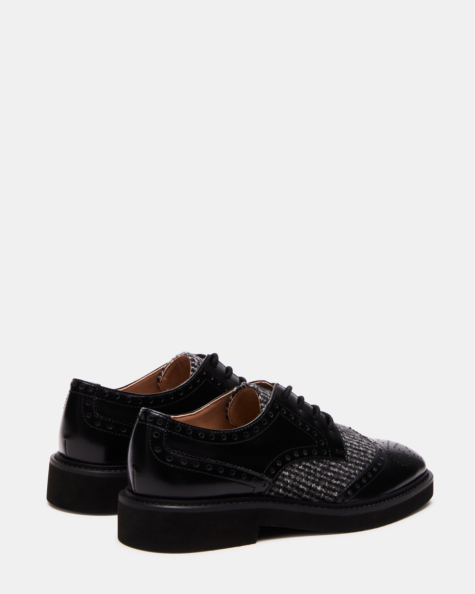 FREDDY Black Multi Tailored Lace Up Loafer | Women's Loafers – Steve Madden