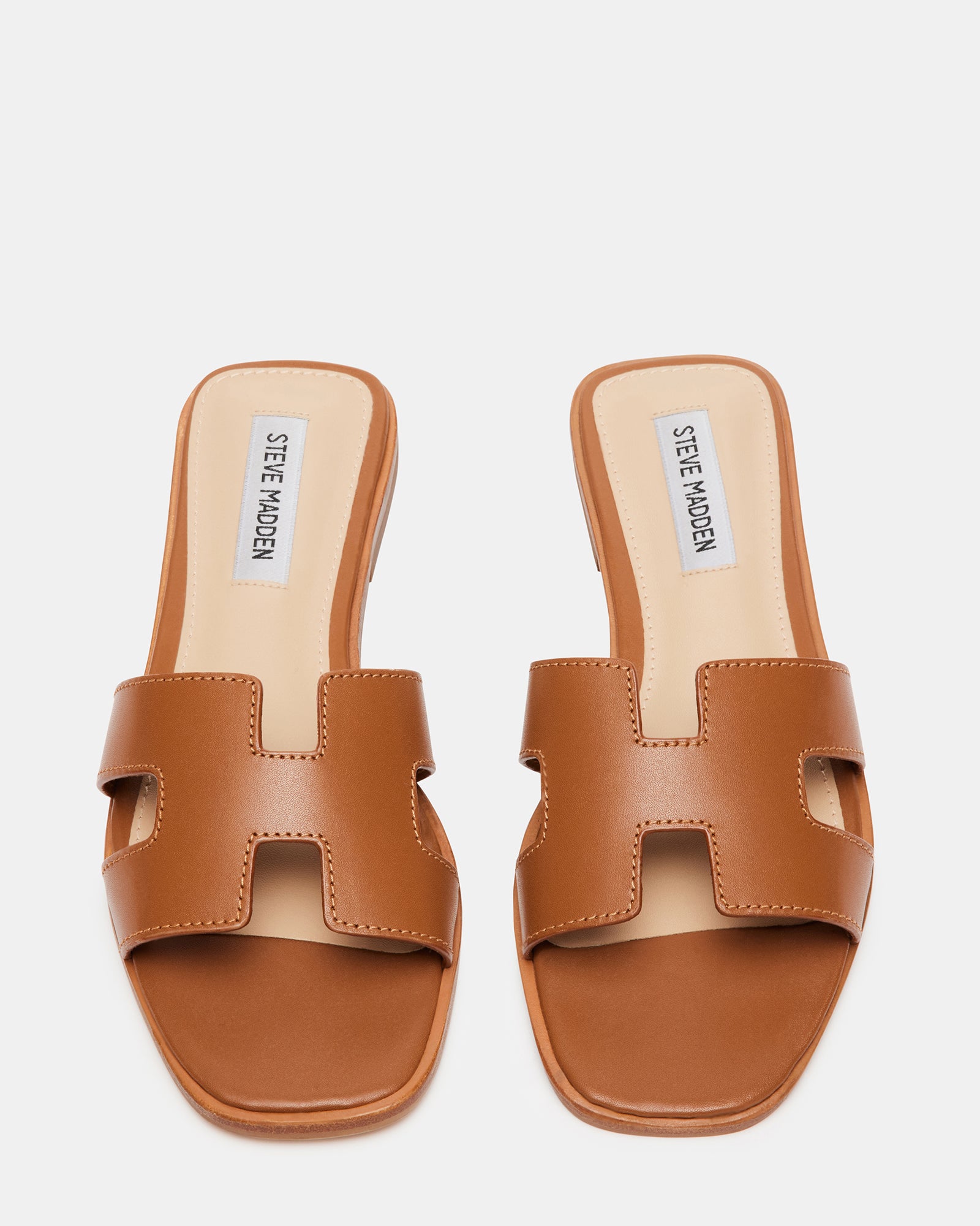 HADYN Cognac Leather Sandal Women s Designer Sandals Steve Madden HADYN Cognac Leather Sandal Women s Designer Sandals Steve Madden