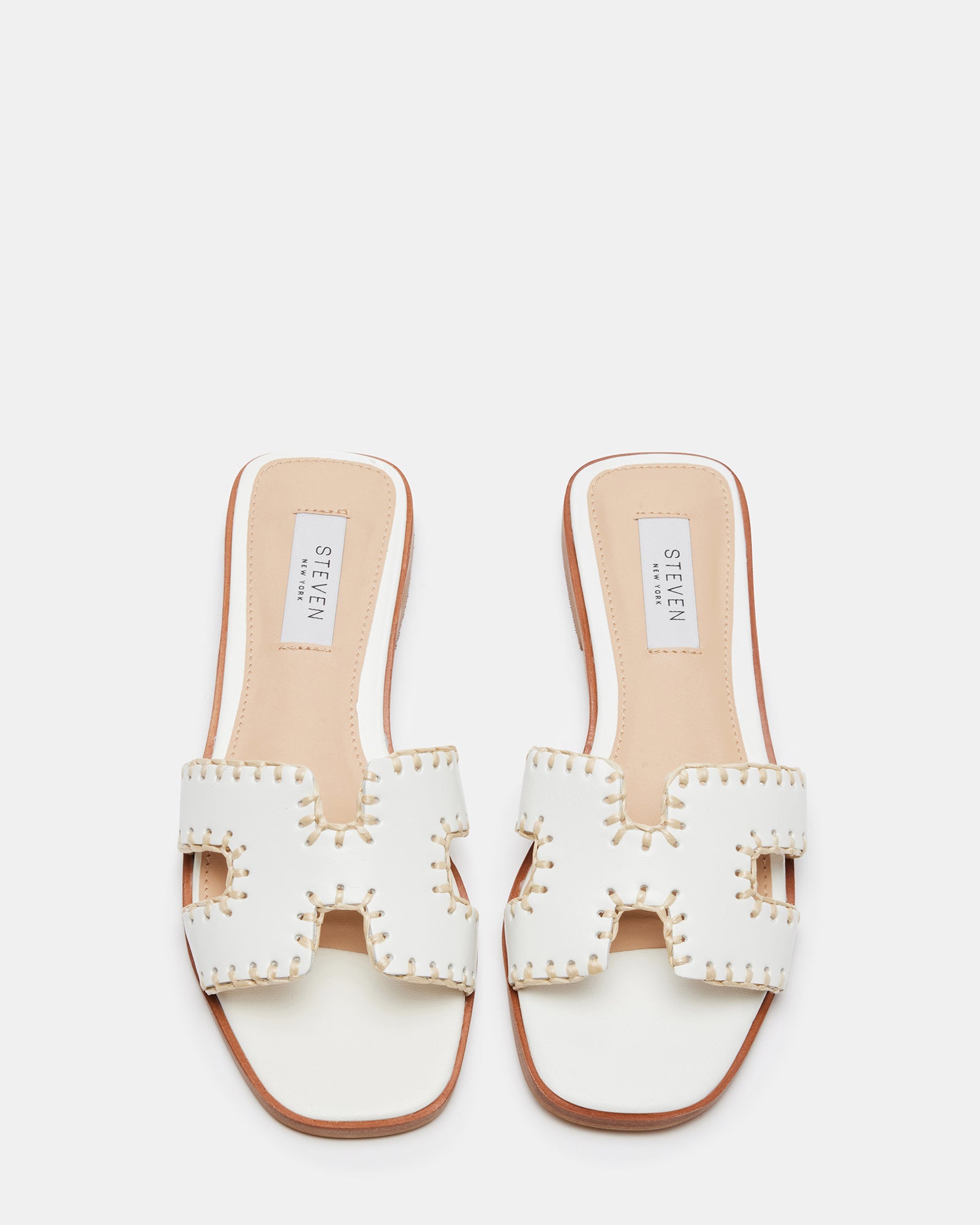 HADYN WOVEN WHITE LEATHER