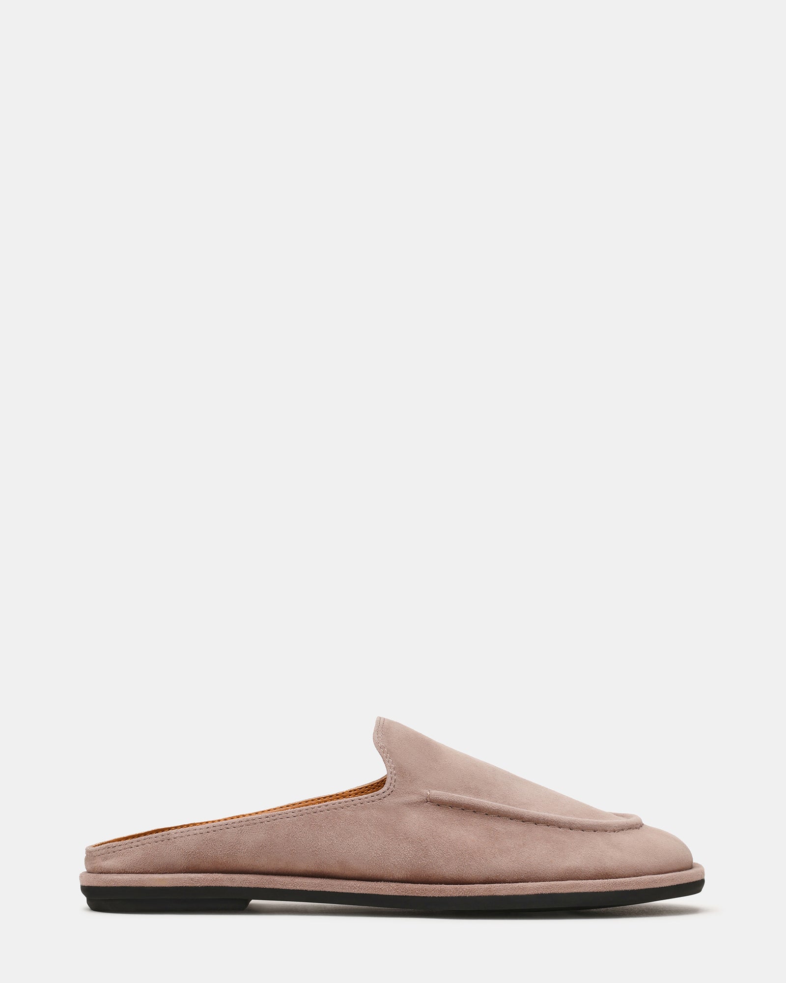 HARRINGTON Taupe Suede Slip-On Mule Women's Flat | Steve Madden