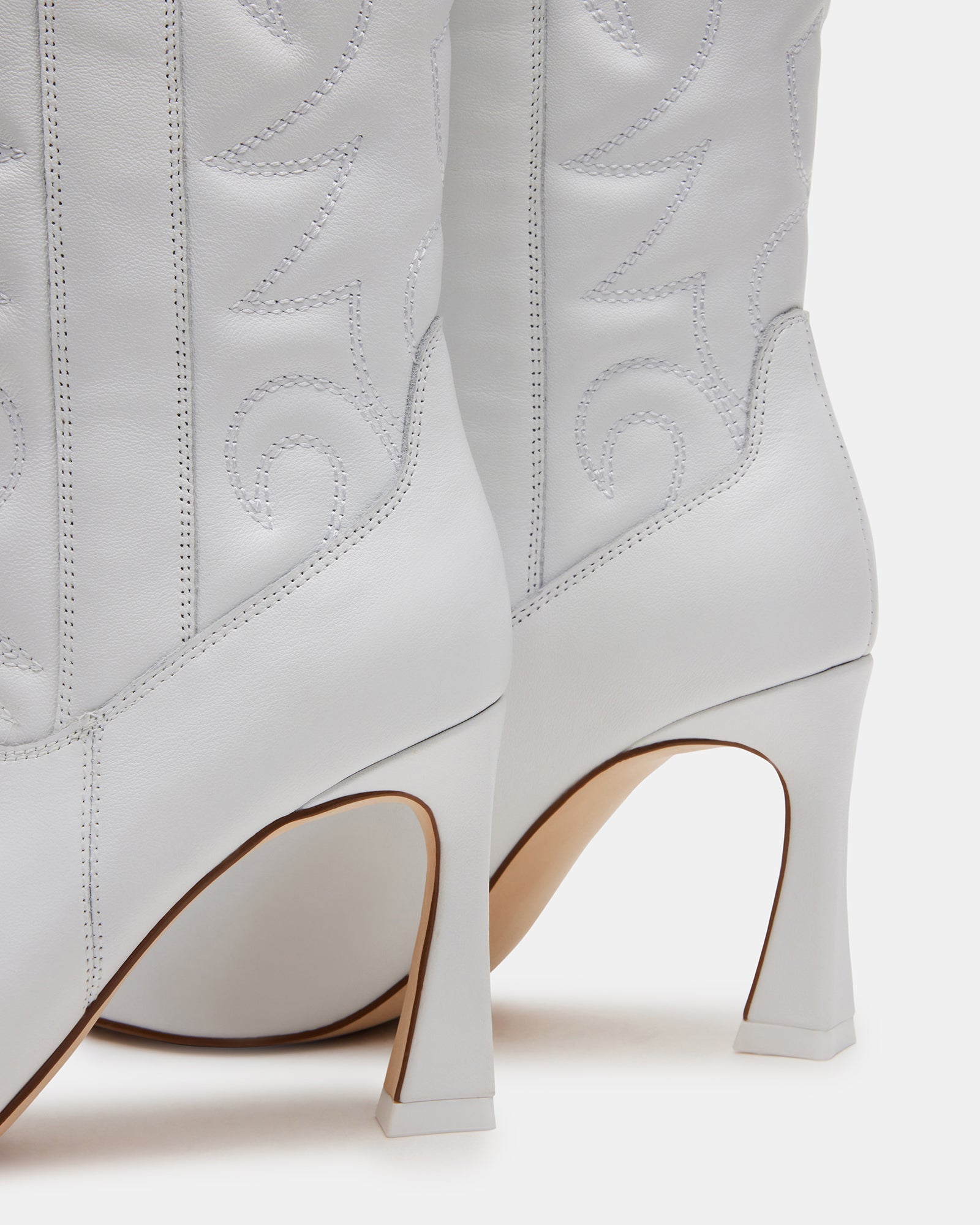 Platform Boots White Leather Steve Madden White Boots HOLSTER