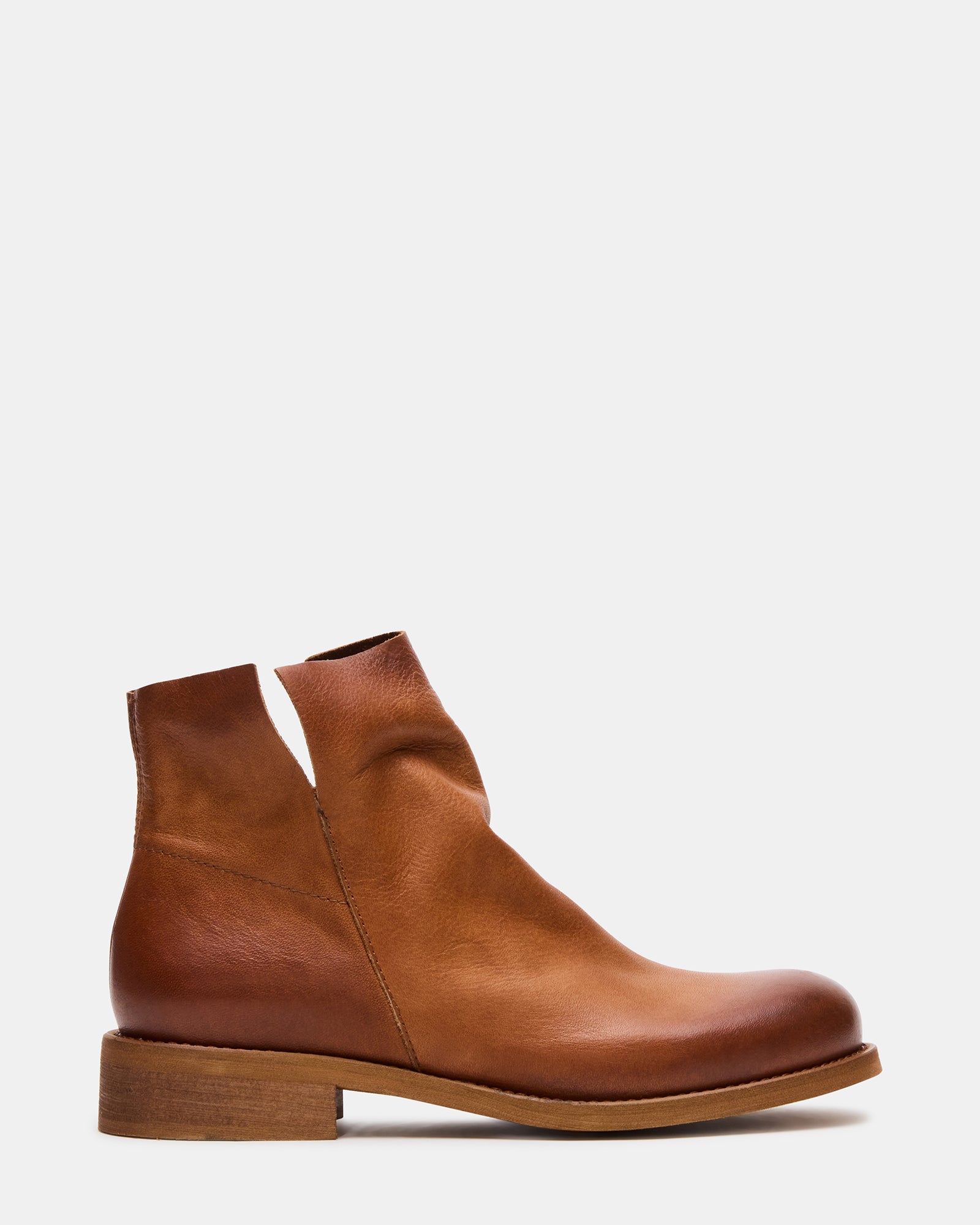 HUGHIE Tan Leather Women's Ankle Boot – Steve Madden