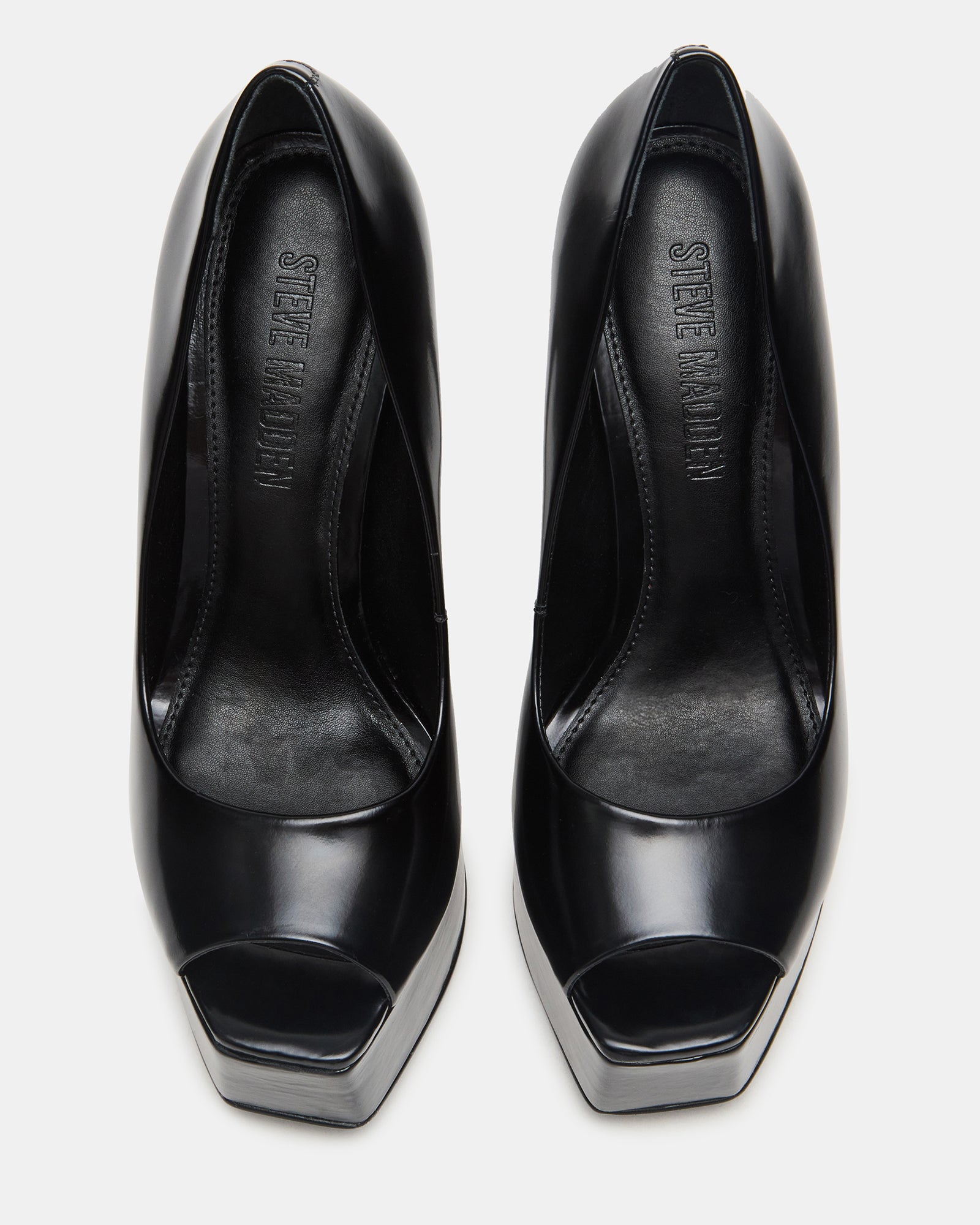 IVES Black Box Platform Square-Toe Stiletto Women's Heel Steve Madden IVES Black Box Platform Square-Toe Stiletto Women's Heel Steve Madden